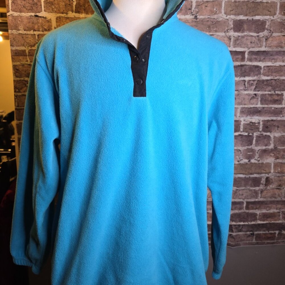 Vintage Team USA Olympics Fleece Quarter Zip Crewneck Sweatshirt Blue Retro